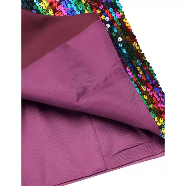 COOFANDY Men's Sequins Vest Slim Fit Christmas Party Vest Shiny Dress Waistcoat for Wedding, Prom, Events
