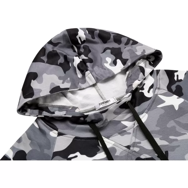 COOFANDY Men's Short Sleeve Hoodie Workout Gym Sweatshirt Muscle Fit Fashion Athletic Hoodies Pullover Cotton Hooded T-Shirts