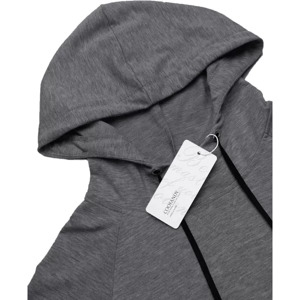 COOFANDY Men's Short Sleeve Hoodie Workout Gym Sweatshirt Muscle Fit Fashion Athletic Hoodies Pullover Cotton Hooded T-Shirts