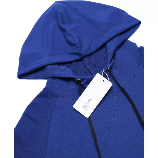 COOFANDY Men's Short Sleeve Hoodie Workout Gym Sweatshirt Muscle Fit Fashion Athletic Hoodies Pullover Cotton Hooded T-Shirts