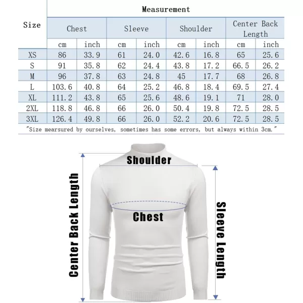 COOFANDY Men's Slim Fit Mock Turtleneck Pullover Sweater Casual Basic Knitted Thermal Sweaters