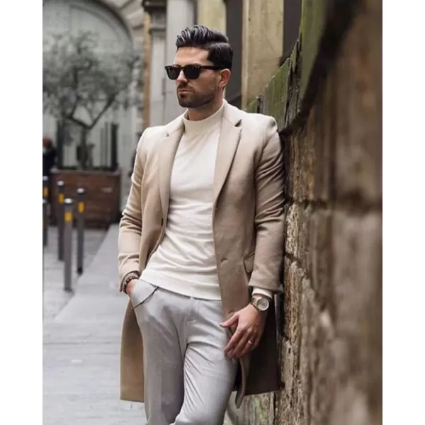 COOFANDY Men's Slim Fit Mock Turtleneck Pullover Sweater Casual Basic Knitted Thermal Sweaters