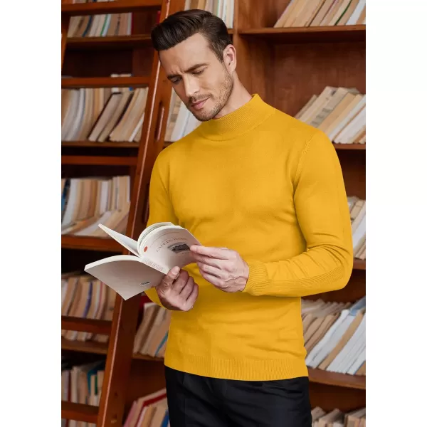 COOFANDY Men's Slim Fit Mock Turtleneck Pullover Sweater Casual Basic Knitted Thermal Sweaters