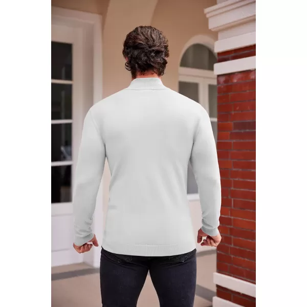 COOFANDY Men's Slim Fit Mock Turtleneck Pullover Sweater Casual Basic Knitted Thermal Sweaters
