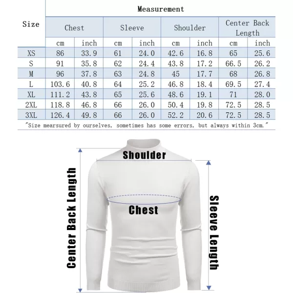 COOFANDY Men's Slim Fit Mock Turtleneck Pullover Sweater Casual Basic Knitted Thermal Sweaters