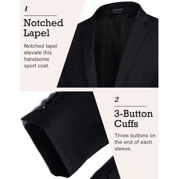 COOFANDY Mens Sport Coat Casual Blazer One Button Business Suit Jacket