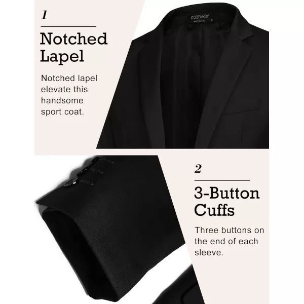COOFANDY Mens Sport Coat Casual Blazer One Button Business Suit Jacket