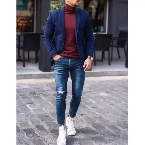 COOFANDY Mens Sport Coat Casual Blazer One Button Business Suit Jacket