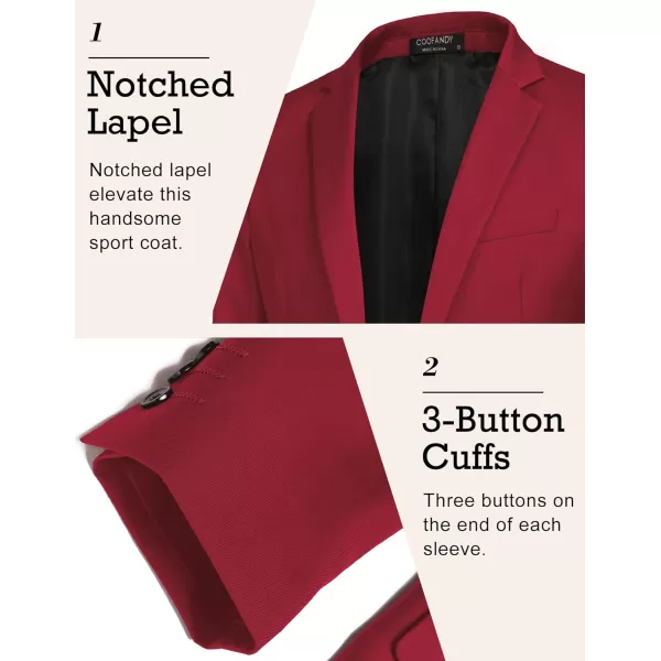 COOFANDY Mens Sport Coat Casual Blazer One Button Business Suit Jacket