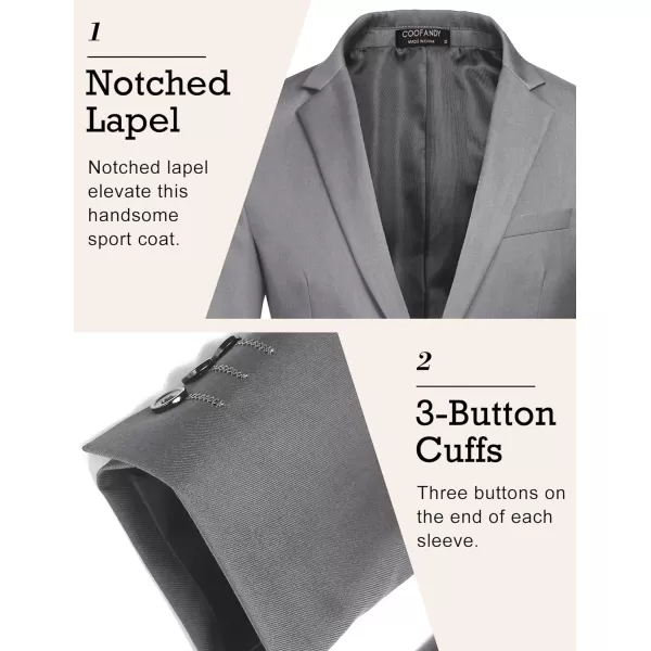 COOFANDY Mens Sport Coat Casual Blazer One Button Business Suit Jacket