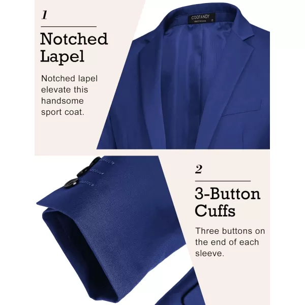 COOFANDY Mens Sport Coat Casual Blazer One Button Business Suit Jacket