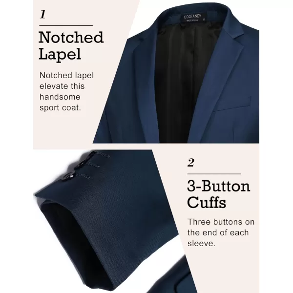 COOFANDY Mens Sport Coat Casual Blazer One Button Business Suit Jacket