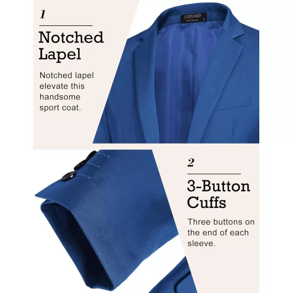 COOFANDY Mens Sport Coat Casual Blazer One Button Business Suit Jacket