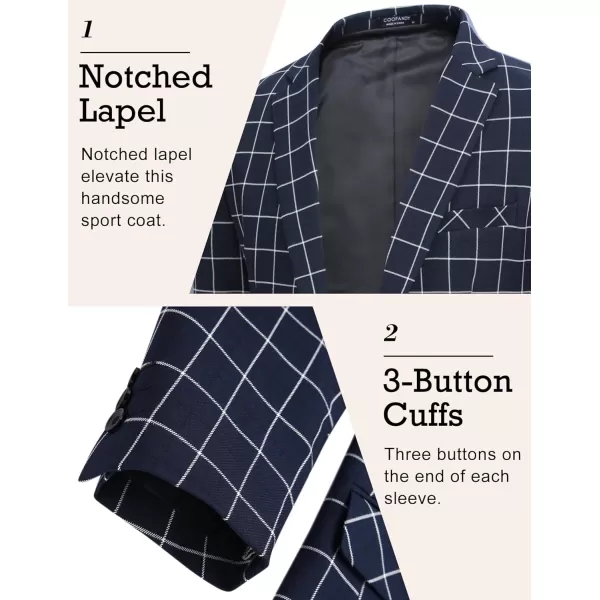 COOFANDY Mens Sport Coat Casual Blazer One Button Business Suit Jacket