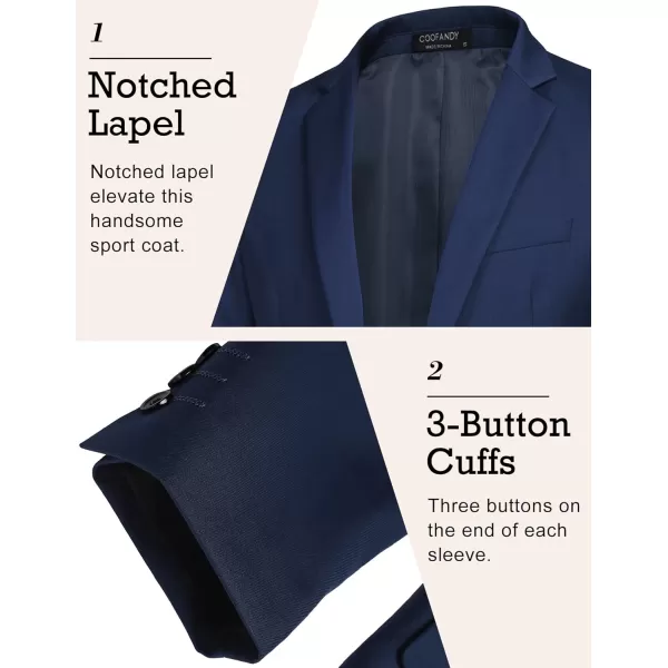 COOFANDY Mens Sport Coat Casual Blazer One Button Business Suit Jacket
