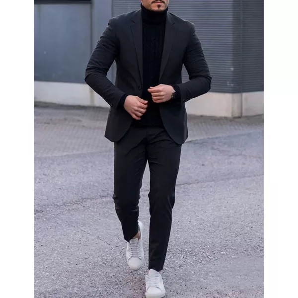 COOFANDY Mens Sport Coat Casual Blazer One Button Business Suit Jacket