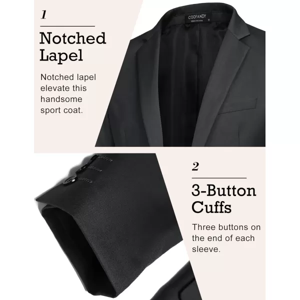 COOFANDY Mens Sport Coat Casual Blazer One Button Business Suit Jacket