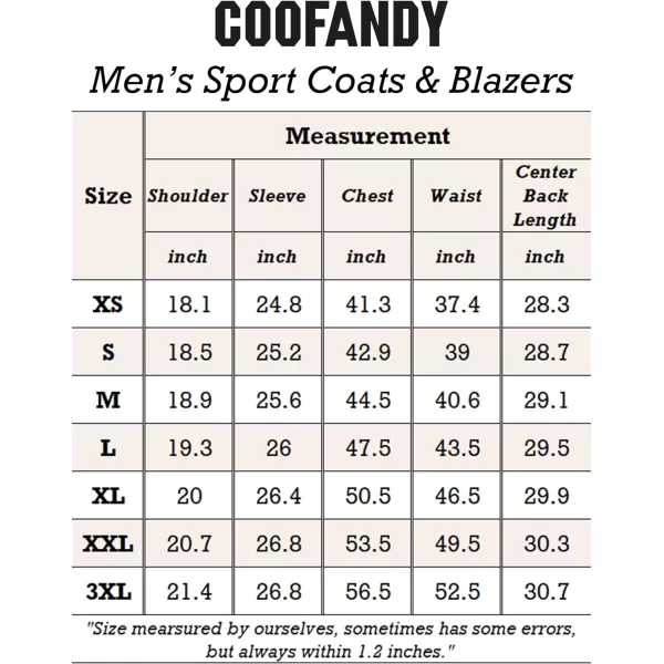 COOFANDY Mens Sport Coat Casual Blazer One Button Business Suit Jacket