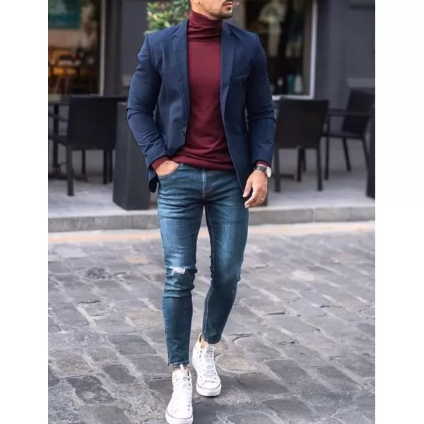 COOFANDY Mens Sport Coat Casual Blazer One Button Business Suit Jacket