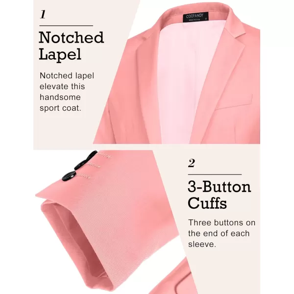 COOFANDY Mens Sport Coat Casual Blazer One Button Business Suit Jacket