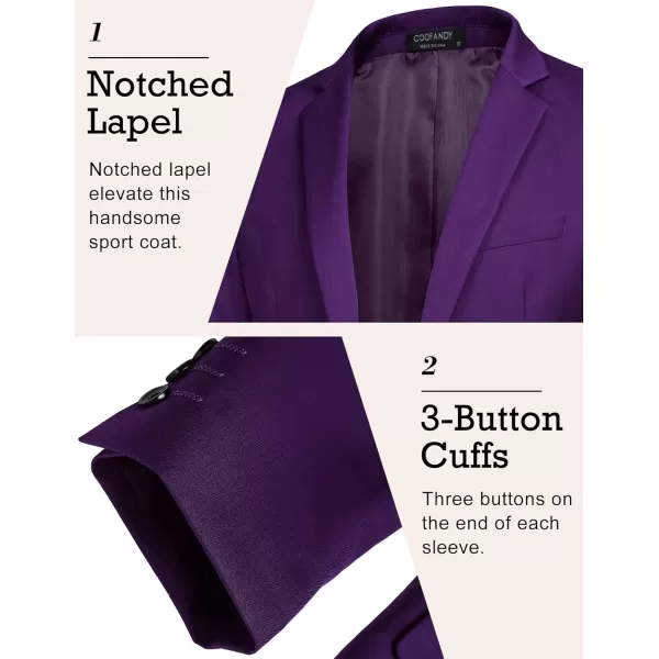 COOFANDY Mens Sport Coat Casual Blazer One Button Business Suit Jacket