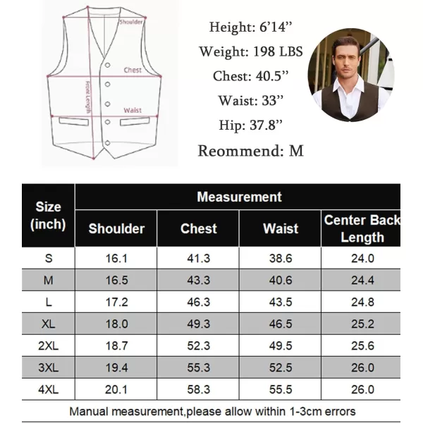 COOFANDY Men's Suede Leather Suit Vest Casual Western Vest Jacket Slim Fit Vest Waistcoat