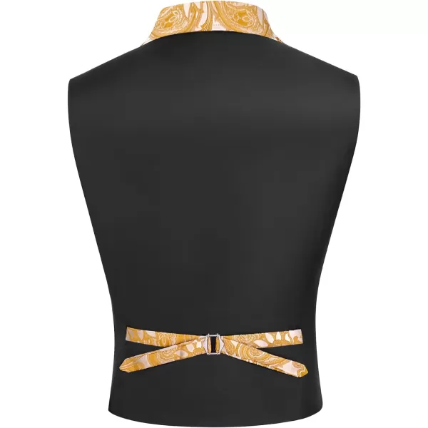 COOFANDY Mens Suit Vest Paisley Floral Victorian Vests Gothic Steampunk Formal Waistcoat Tuxedo Vests with Notched Lapels