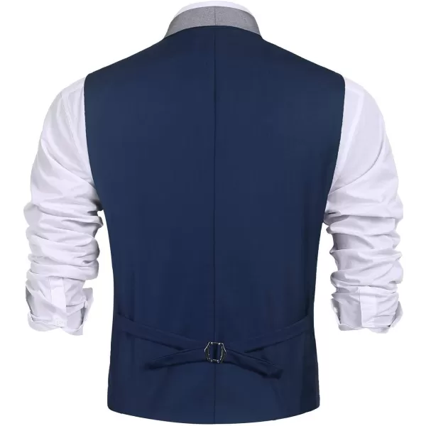 COOFANDY Men's Suit Vest Slim Fit Formal Business Dress Vest Casual Wedding Waistcoat