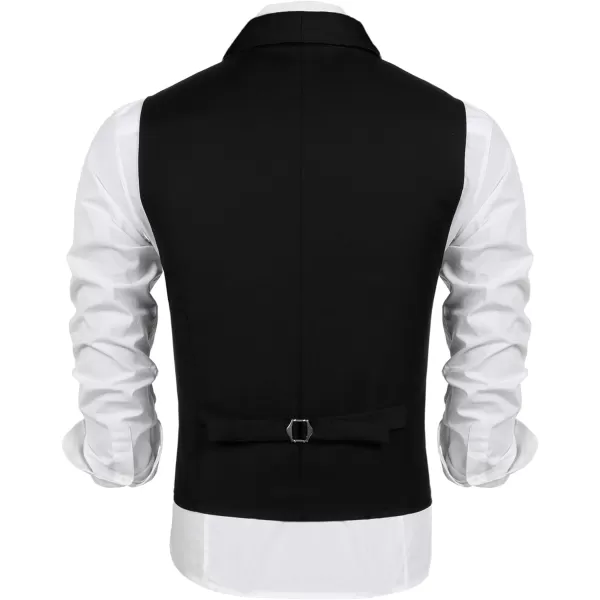 COOFANDY Men's Suit Vest Slim Fit Formal Business Dress Vest Casual Wedding Waistcoat