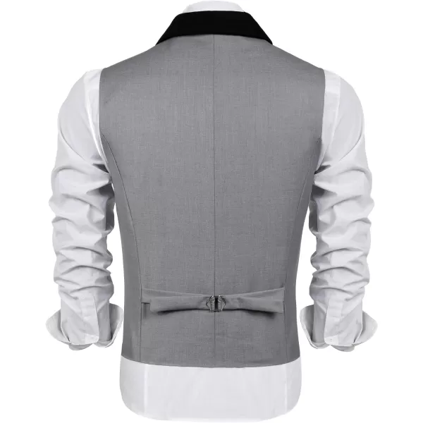 COOFANDY Men's Suit Vest Slim Fit Formal Business Dress Vest Casual Wedding Waistcoat