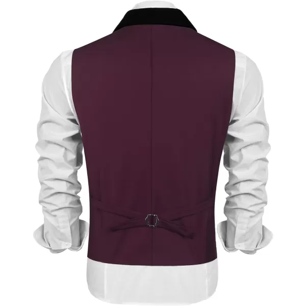 COOFANDY Men's Suit Vest Slim Fit Formal Business Dress Vest Casual Wedding Waistcoat