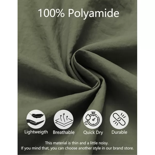COOFANDY Men's Summer Beach Shorts Lightweight Elastic Waist Drawstring Casual Shorts with Pocket