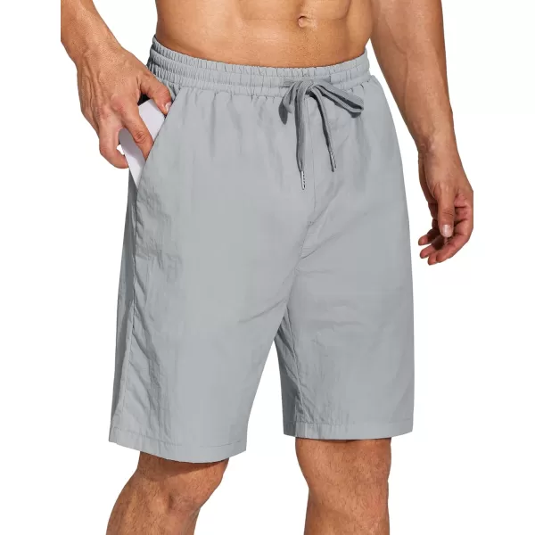 COOFANDY Men's Summer Beach Shorts Lightweight Elastic Waist Drawstring Casual Shorts with Pocket