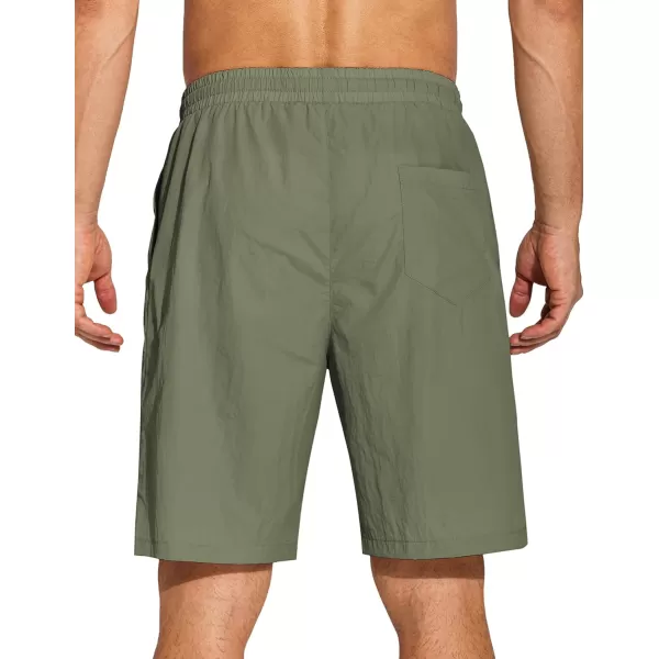 COOFANDY Men's Summer Beach Shorts Lightweight Elastic Waist Drawstring Casual Shorts with Pocket