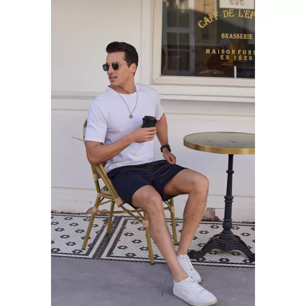 COOFANDY Men's Sweat Shorts 2 Pack Athletic Workout Shorts 7" Casual Sports Joggers Short Pants with Pockets