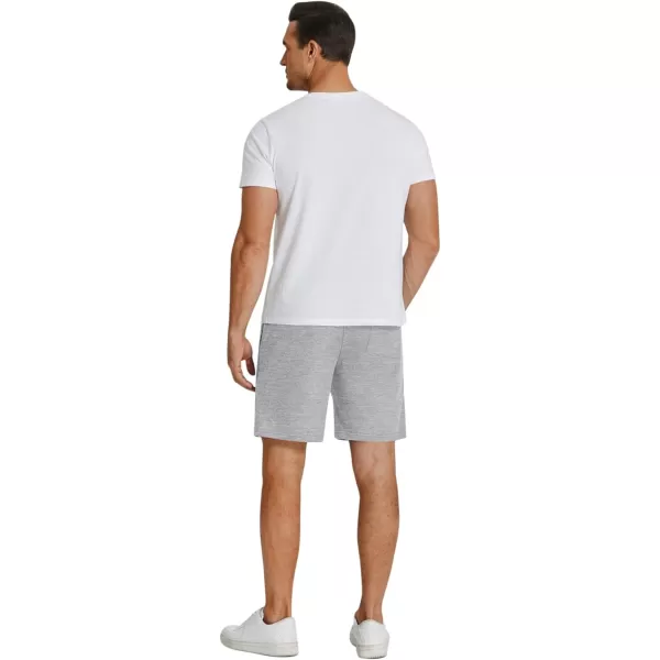 COOFANDY Men's Sweat Shorts 2 Pack Athletic Workout Shorts 7" Casual Sports Joggers Short Pants with Pockets