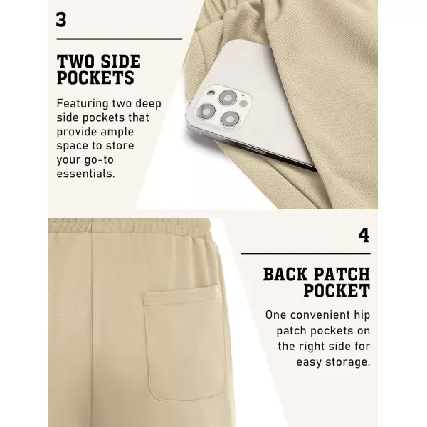 COOFANDY Men's Sweat Shorts 9" Drawstring Elastic Waist Gym Workout Shorts Casual Athletic Jogger Knit Shorts with Pockets