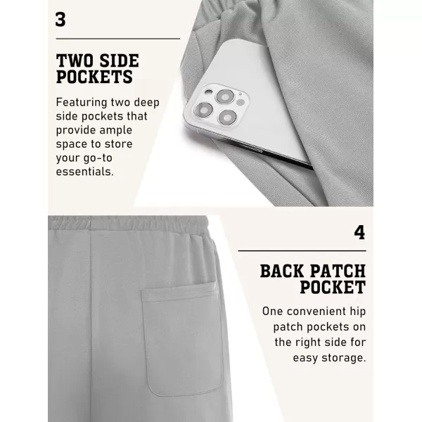 COOFANDY Men's Sweat Shorts 9" Drawstring Elastic Waist Gym Workout Shorts Casual Athletic Jogger Knit Shorts with Pockets
