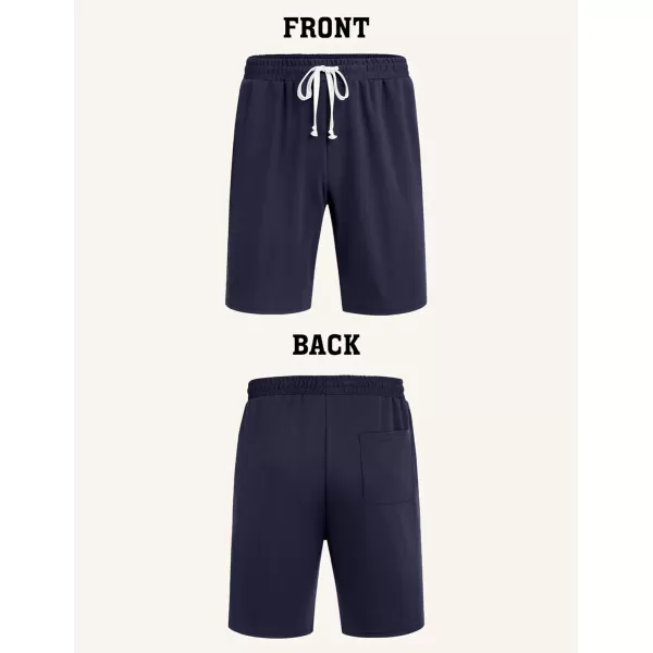 COOFANDY Men's Sweat Shorts 9" Drawstring Elastic Waist Gym Workout Shorts Casual Athletic Jogger Knit Shorts with Pockets