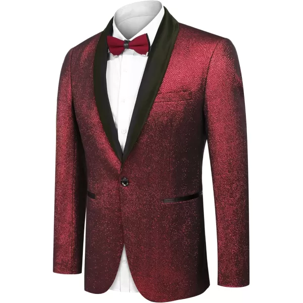 COOFANDY Men's Tuxedo Jacket Slim Fit Shawl Lapel Blazer Suit Jackets for Party Prom Wedding Dinner