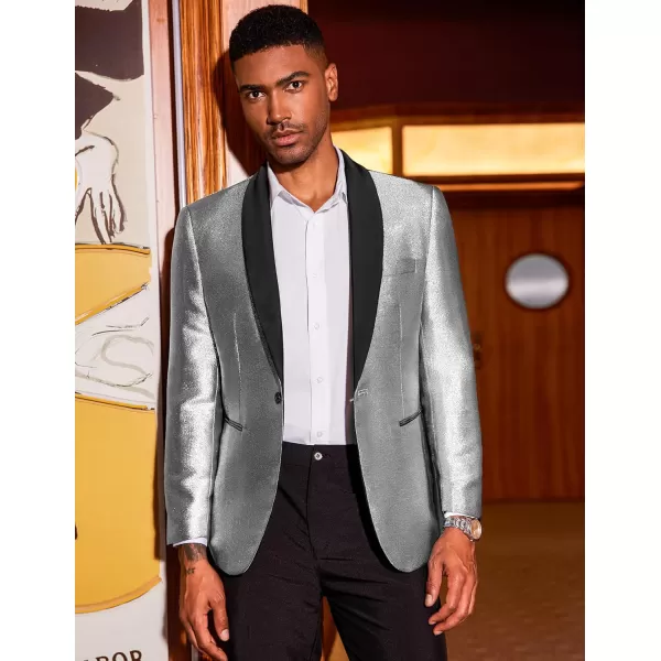 COOFANDY Men's Tuxedo Jacket Slim Fit Shawl Lapel Blazer Suit Jackets for Party Prom Wedding Dinner