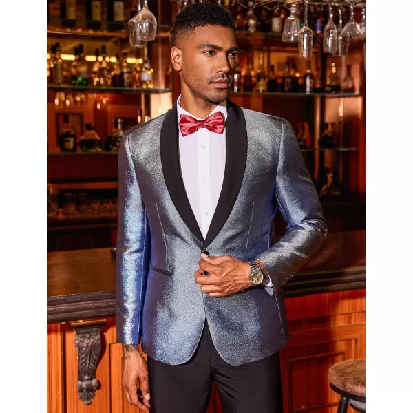 COOFANDY Men's Tuxedo Jacket Slim Fit Shawl Lapel Blazer Suit Jackets for Party Prom Wedding Dinner