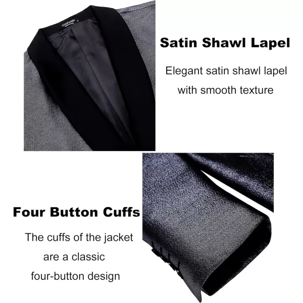 COOFANDY Men's Tuxedo Jacket Slim Fit Shawl Lapel Blazer Suit Jackets for Party Prom Wedding Dinner
