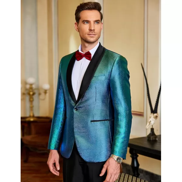 COOFANDY Men's Tuxedo Jacket Slim Fit Shawl Lapel Blazer Suit Jackets for Party Prom Wedding Dinner