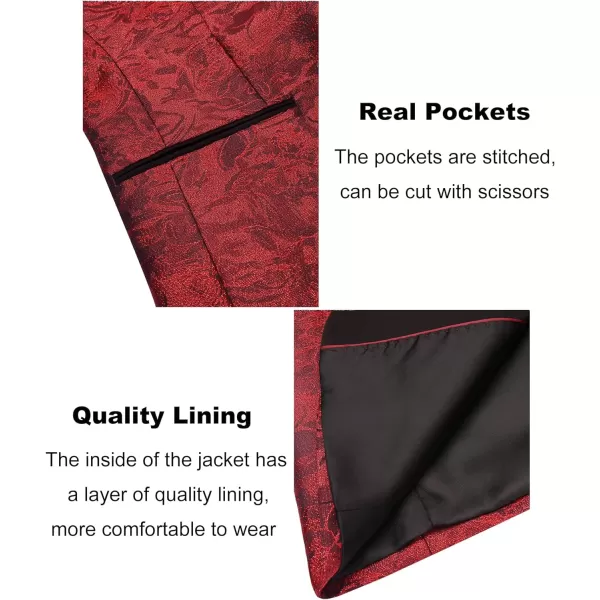 COOFANDY Men's Tuxedo Jacket Slim Fit Shawl Lapel Blazer Suit Jackets for Party Prom Wedding Dinner