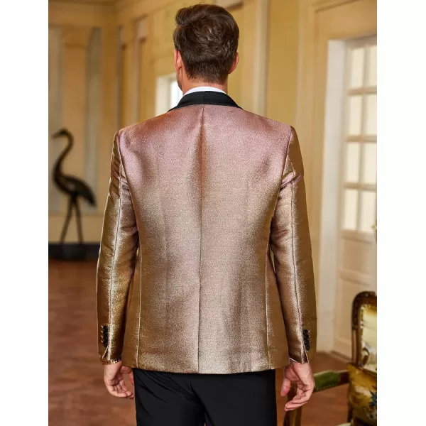 COOFANDY Men's Tuxedo Jacket Slim Fit Shawl Lapel Blazer Suit Jackets for Party Prom Wedding Dinner