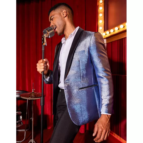 COOFANDY Men's Tuxedo Jacket Slim Fit Shawl Lapel Blazer Suit Jackets for Party Prom Wedding Dinner