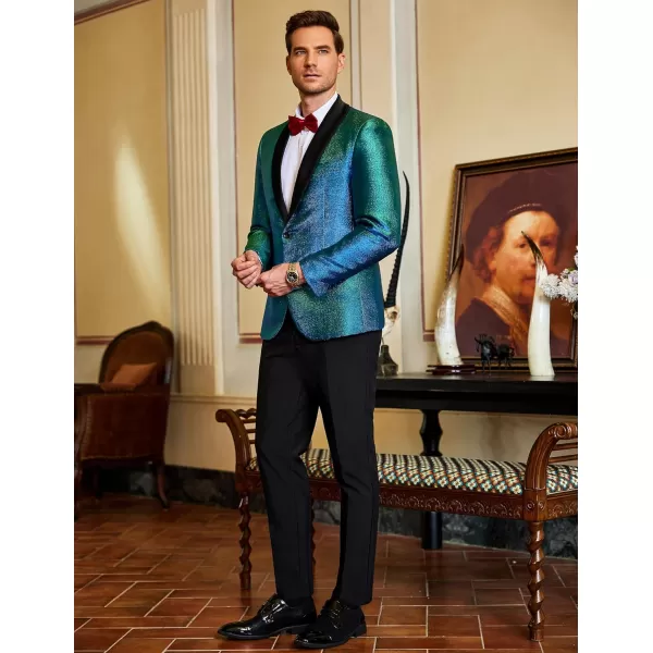 COOFANDY Men's Tuxedo Jacket Slim Fit Shawl Lapel Blazer Suit Jackets for Party Prom Wedding Dinner