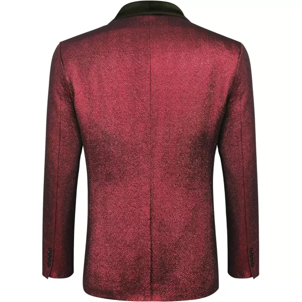 COOFANDY Men's Tuxedo Jacket Slim Fit Shawl Lapel Blazer Suit Jackets for Party Prom Wedding Dinner