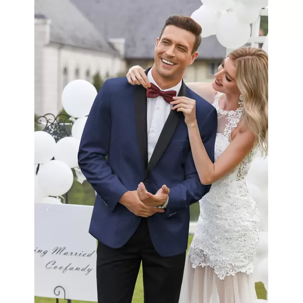 COOFANDY Men's Tuxedo Jacket Wedding Blazer One Button Dress Suit for Dinner,Prom,Party